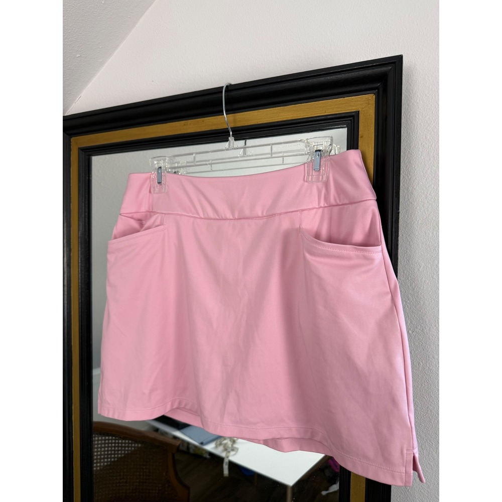 Adidas Golf Skort Womens Pink Athletic Tennis Skirt Pockets Size Medium